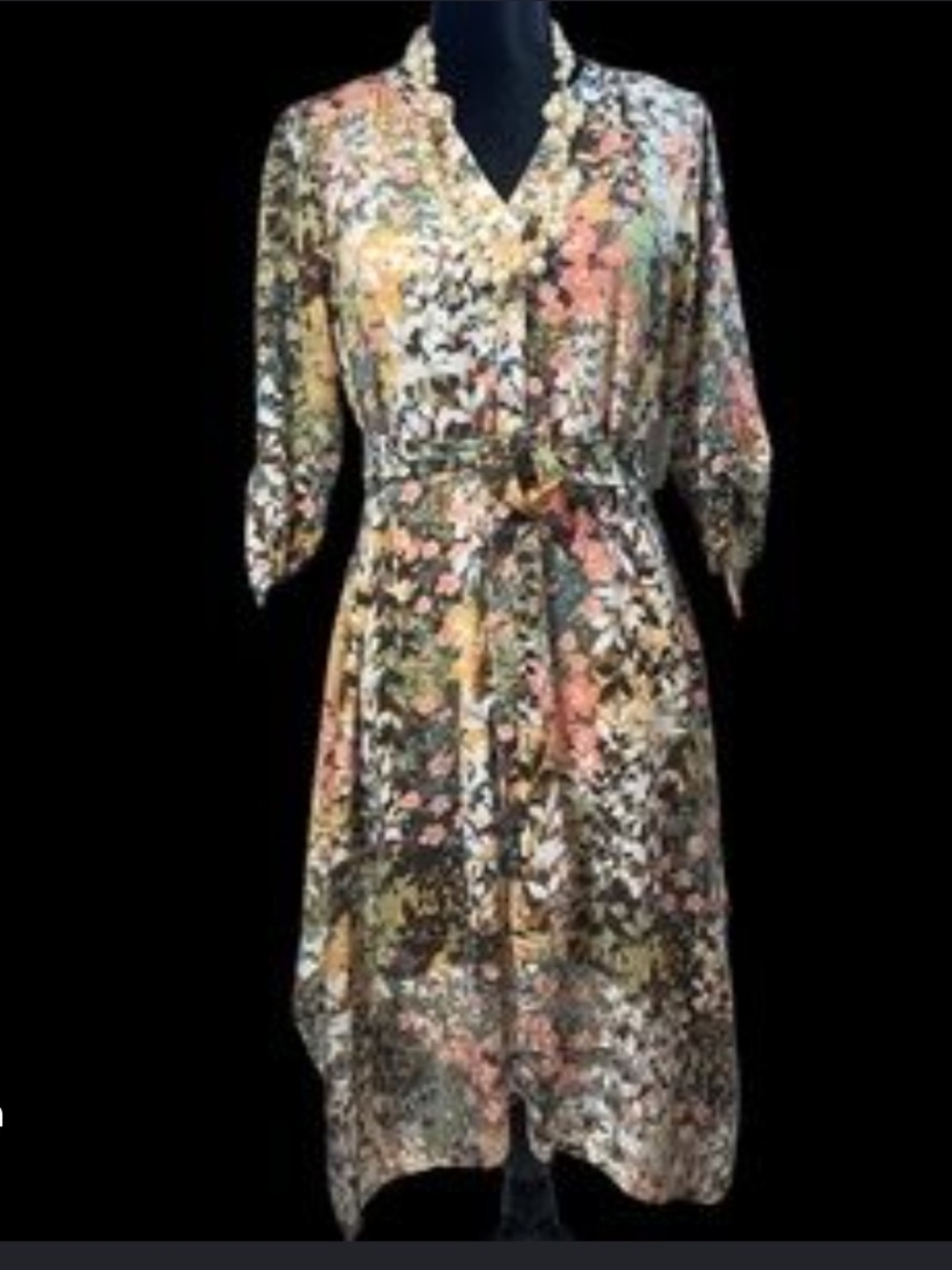 fig and flower Floral  Dress -  Antropologie